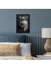 MuchoWow Poster mit Bilderrahmen Silber