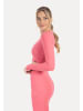 SMILODOX Crop Longsleeve Thalina in Pink