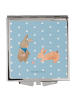 Mr. & Mrs. Panda Handspiegel Hasen Muschel ohne Spruch in Blau Pastell