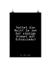 Mr. & Mrs. Panda Print Rettet die Welt! Es... mit Spruch in Schwarz