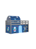 58 aufm Kessel KINDERBETT Karolina 210x114x106 Massivholz Grau Textilset Astro 2