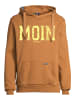 Salzhaut Hoodie HEFF - MOIN in Hazelnut-Neon Yellow