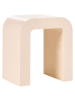 Beliani Beistelltisch ENID in Beige - (W) 40 x (H) 46 x (L) 30 cm