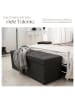 tectake Faltbare Sitztruhe aus Polyester mit Stauraum 110x38x38cm