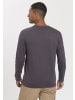 H.I.S. Langarmshirt in anthrazit-meliert, marine