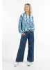 myMo Damen Strickpullover in Blau Mehrfarbig