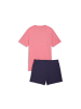 Puma Kinder Trainingsanzug "Ess NO.1 Logo Tee And Shorts Set G" in Pink
