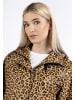 Schmuddelwedda Regenjacke - Leoprint in Schwarz Beige Leo