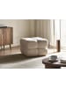 Beliani Pouf CALIENTE in Weiß - (W) 60 x (H) 44 x (L) 60 cm