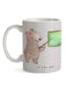 Mr. & Mrs. Panda Kaffeetasse Nachhilfelehrerin Herz ohne Spruch in Grau Pastell