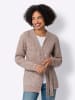 Heine Strickjacke in champagner-cognac-meliert