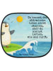 Mr. & Mrs. Panda Sonnenblende Auto Pinguin Surfer Design mit Spruch in Weiß