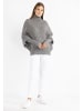 RISA Damen Strick Pullover in Grau Melange