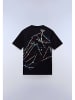 Napapijri T-Shirt "S-Fiemme Ss" in Schwarz