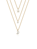 Elli Halskette 925 Sterling Silber Astro, Halbmond, Sterne, Stern in Gold
