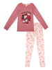 Disney Minnie Mouse Schlafanzug Pyjama Set Langarm Oberteil mit Hose in rosa/pink