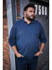Men Plus Poloshirt in navy blau