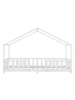 en.casa Kinderbett Treviolo mit Matratze in Weiß (L)200cm (B)90cm