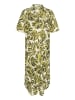Kaffe Kleid BPsolvej Loose fit in Green Big Watercolor Leaf