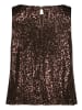 Vera Mont Pailletten-Top im Glitzer-Look in rostbraun