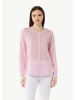 comma CI Bluse langarm in Pink-weiß