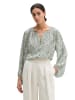 Marc O'Polo Print-Bluse loose in Light Green