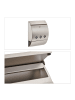 relaxdays Briefkasten in Silber