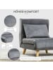 HOMCOM Schlafsessel in Grau 72L x 78B x 79H cm