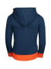 Trollkids Hoodie Pullover "Sortland" in Mystik Blau / Orange