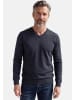 Redmond Pullover Basic in Dunkelblau / schwarz