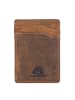 Greenburry Vintage Kreditkartenetui Leder 7 cm in braun