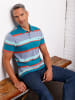 Sieh an! Poloshirt in topas-mint-geringelt