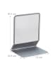 relaxdays 2x Buchstütze in Silber - (B)13x (H)16,5 x (T)10,5 cm