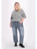 myMo ROCKS Women Plus Size T-Shirt in Light Grey