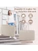COSTWAY 3 in 1 Beistellbett in Beige
