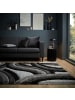 KADIMA DESIGN Hochflor-Teppich Kuschelig NADD Abstrakt Weich Wohnzimmer in Grau-Schwarz