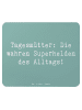 Mr. & Mrs. Panda Mauspad Spruch Tagesmutter Superheld mit Spruch in Meeresbrise