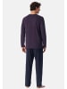 Schiesser Schlafanzug Comfort Essentials in Aubergine