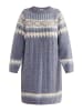 usha BLUE LABEL Damen Strickkleid in Blau Mehrfarbig