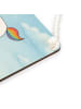 Mr. & Mrs. Panda Schild Einhorn Regenbogen Design mit Spruch in Weiß