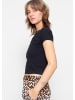 SASSYCLASSY Crop-Shirt in Schwarz