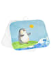 Mr. & Mrs. Panda Topflappen Pinguin Surfer ohne Spruch in Eisblau