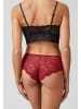 SNOCKS Hipster Panties aus Spitze Dunkelrot 3 Stück