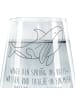 Mr. & Mrs. Panda Trinkglas Orca mit Spruch in Transparent