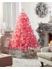 Beliani Weihnachtsbaum FARNHAM in Rosa - (W) 150 x (H) 210 x (L) 150 cm