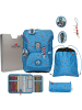 DerDieDas derdiedas Schulranzen Set 5-tlg. ErgoFlex Easy Superflash Blue Ice in blau