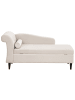 Beliani Chaiselongue LUIRO in Beige/Schwarz - (W) 160 x (H) 77 x (L) 70 cm