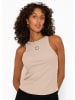 SASSYCLASSY Geripptes Tanktop in beige