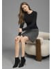 Melrose Strickkleid in schwarz-grau