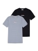 ellesse T-Shirt 2er Pack in Schwarz/Hellgrau